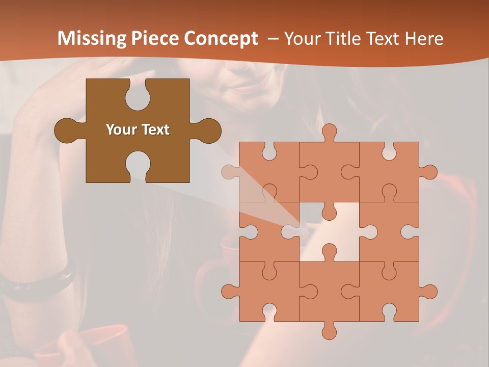 Two Women Sitting At A Table Talking To Each Other PowerPoint Template