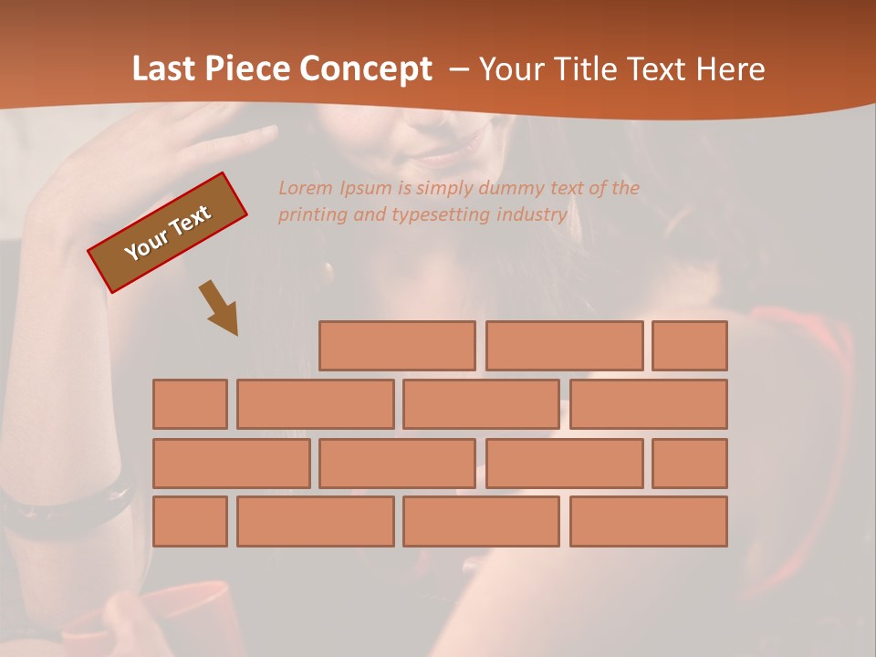 Two Women Sitting At A Table Talking To Each Other PowerPoint Template