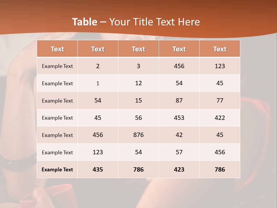 Two Women Sitting At A Table Talking To Each Other PowerPoint Template