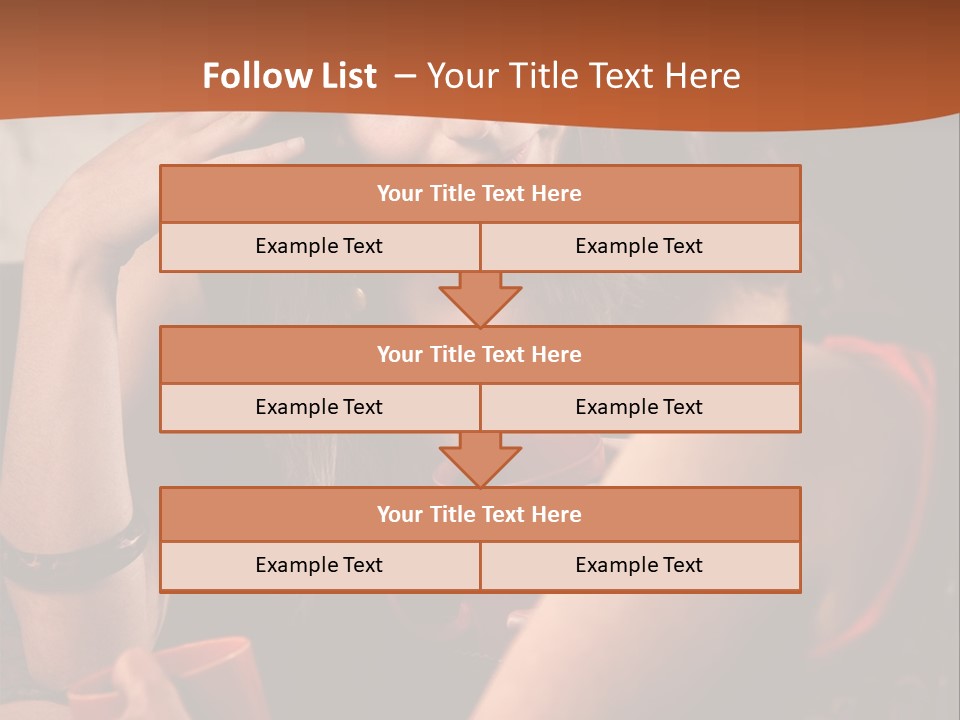 Two Women Sitting At A Table Talking To Each Other PowerPoint Template