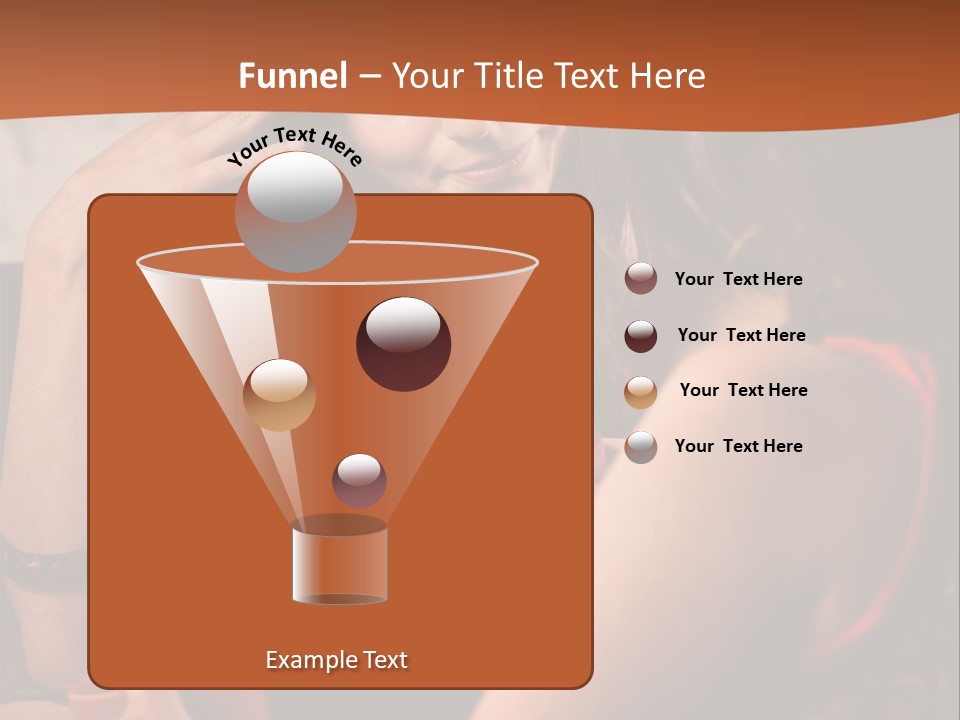 Two Women Sitting At A Table Talking To Each Other PowerPoint Template