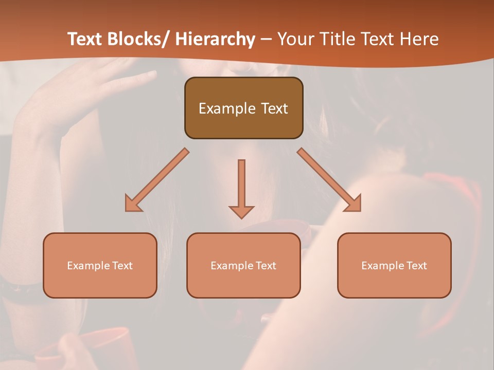 Two Women Sitting At A Table Talking To Each Other PowerPoint Template