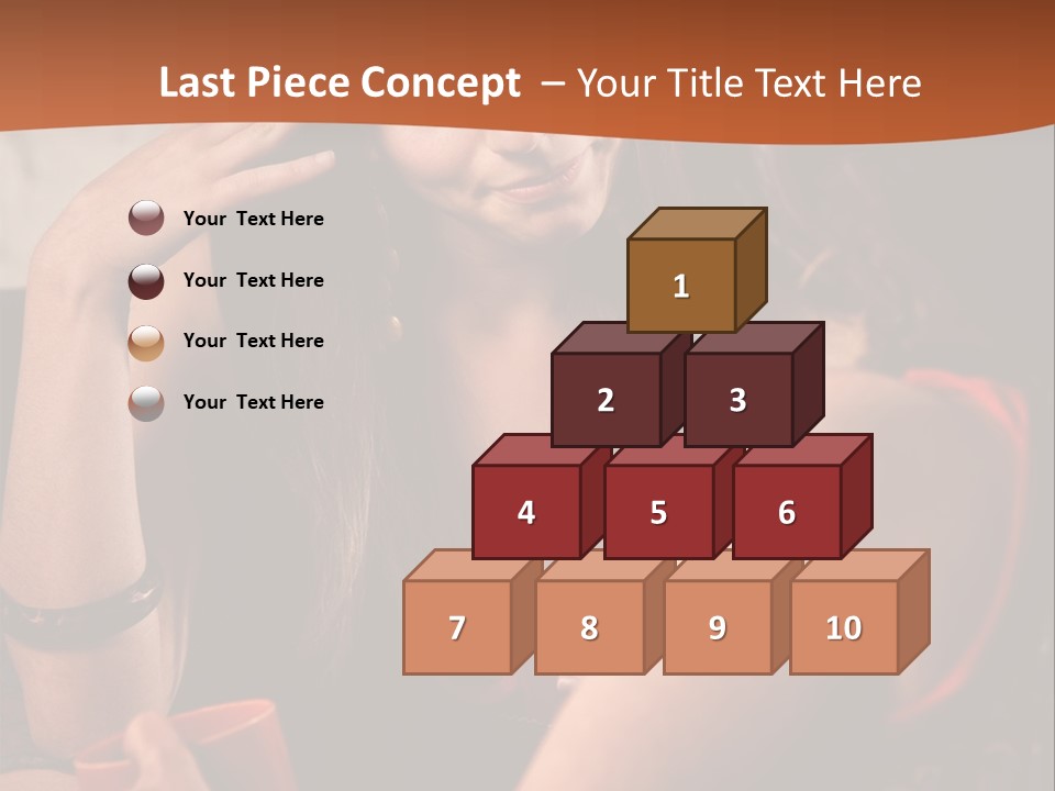 Two Women Sitting At A Table Talking To Each Other PowerPoint Template