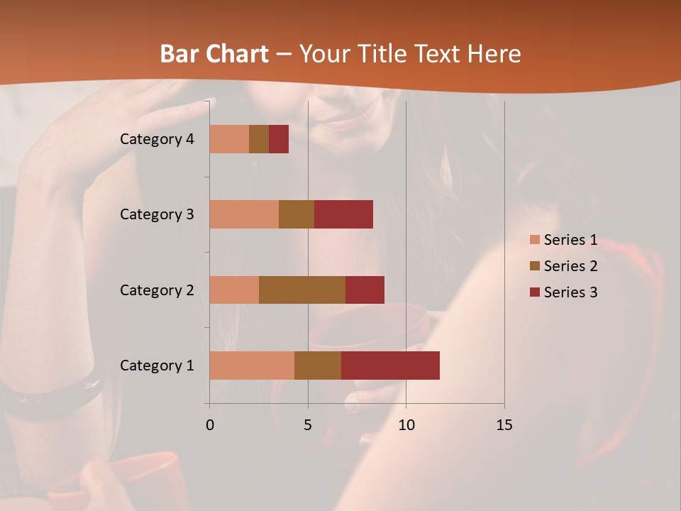 Two Women Sitting At A Table Talking To Each Other PowerPoint Template