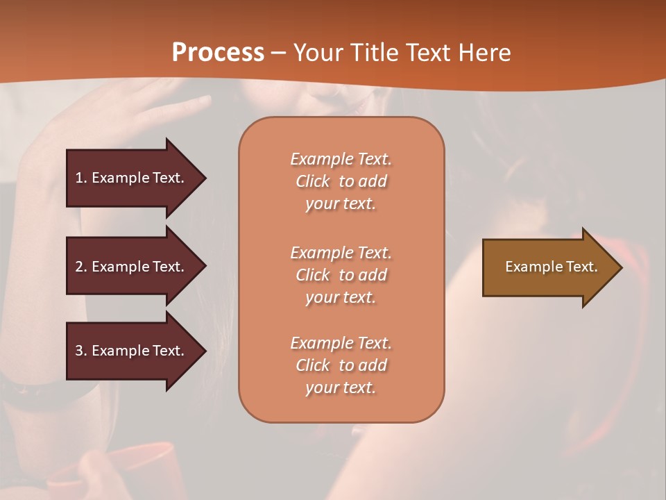 Two Women Sitting At A Table Talking To Each Other PowerPoint Template
