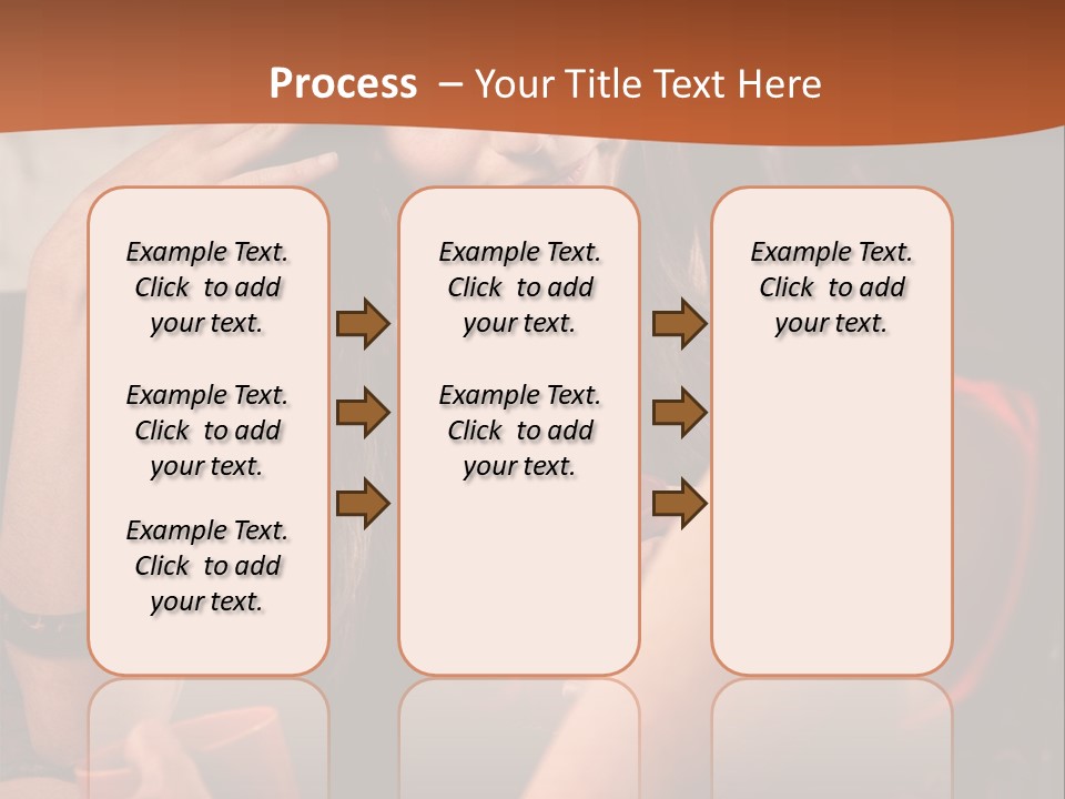 Two Women Sitting At A Table Talking To Each Other PowerPoint Template
