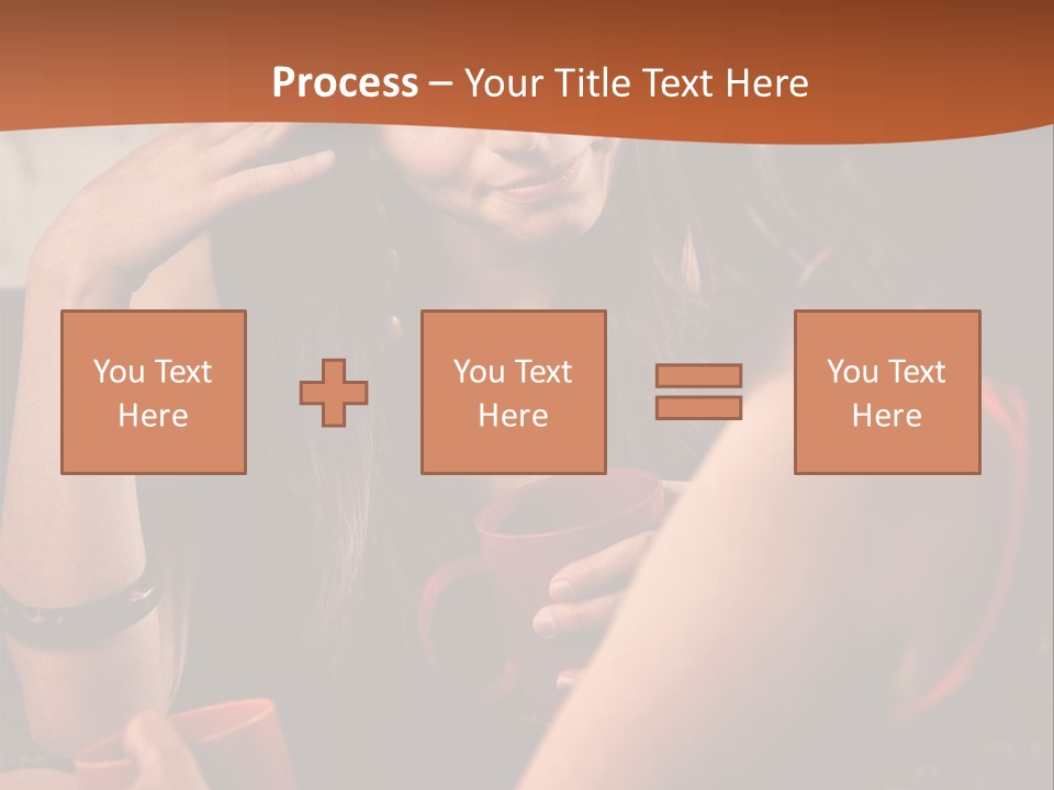 Two Women Sitting At A Table Talking To Each Other PowerPoint Template