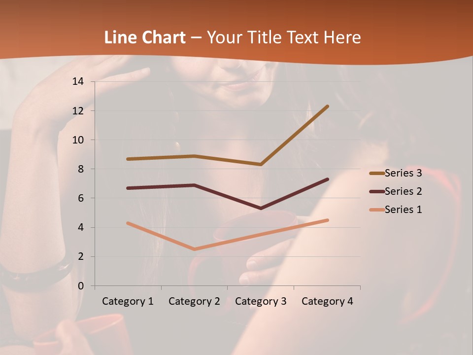 Two Women Sitting At A Table Talking To Each Other PowerPoint Template