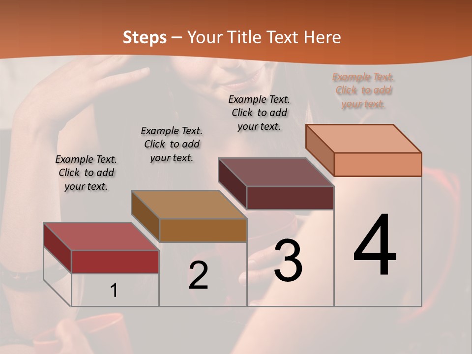 Two Women Sitting At A Table Talking To Each Other PowerPoint Template