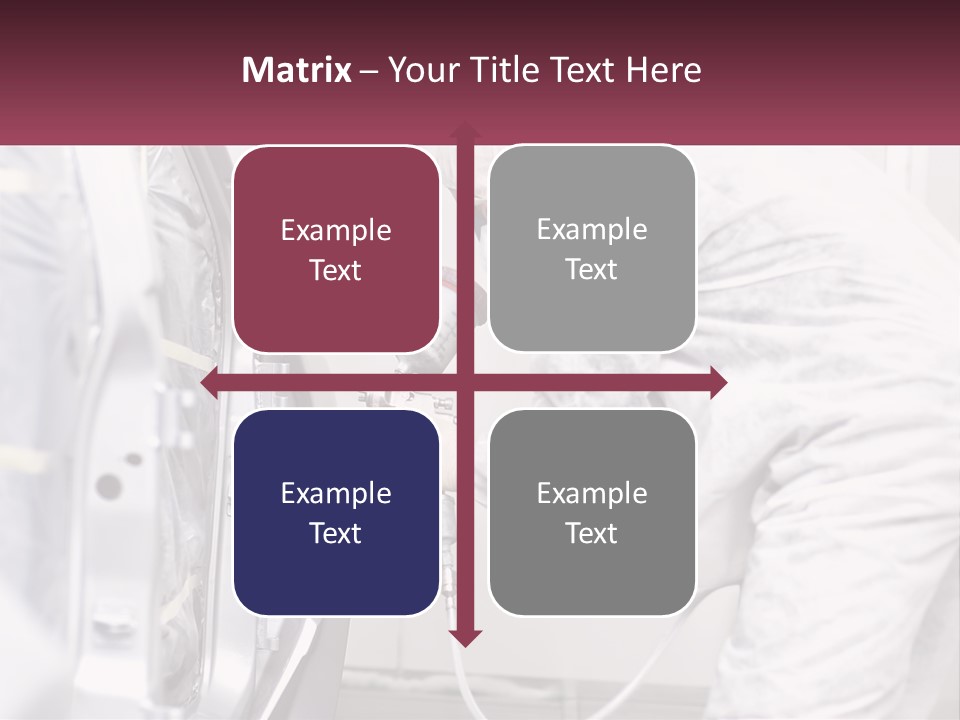 A Man In White Coveralls Spraying A Machine PowerPoint Template