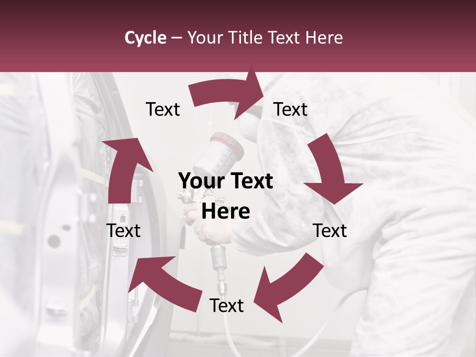 A Man In White Coveralls Spraying A Machine PowerPoint Template