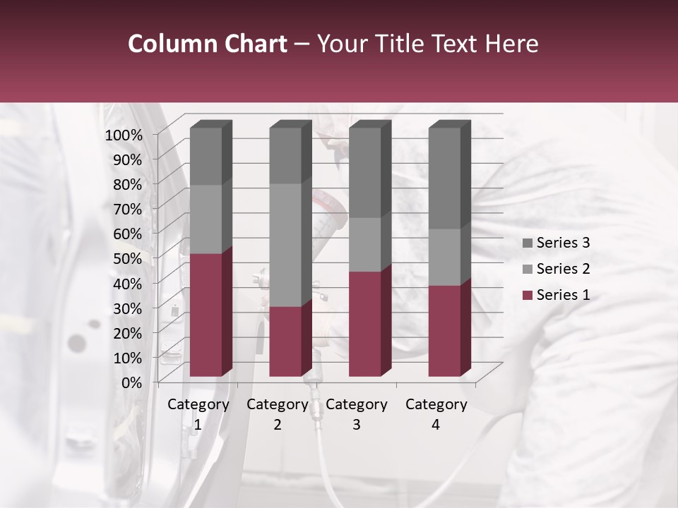 A Man In White Coveralls Spraying A Machine PowerPoint Template