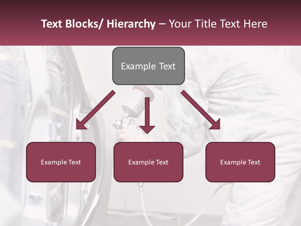 A Man In White Coveralls Spraying A Machine PowerPoint Template