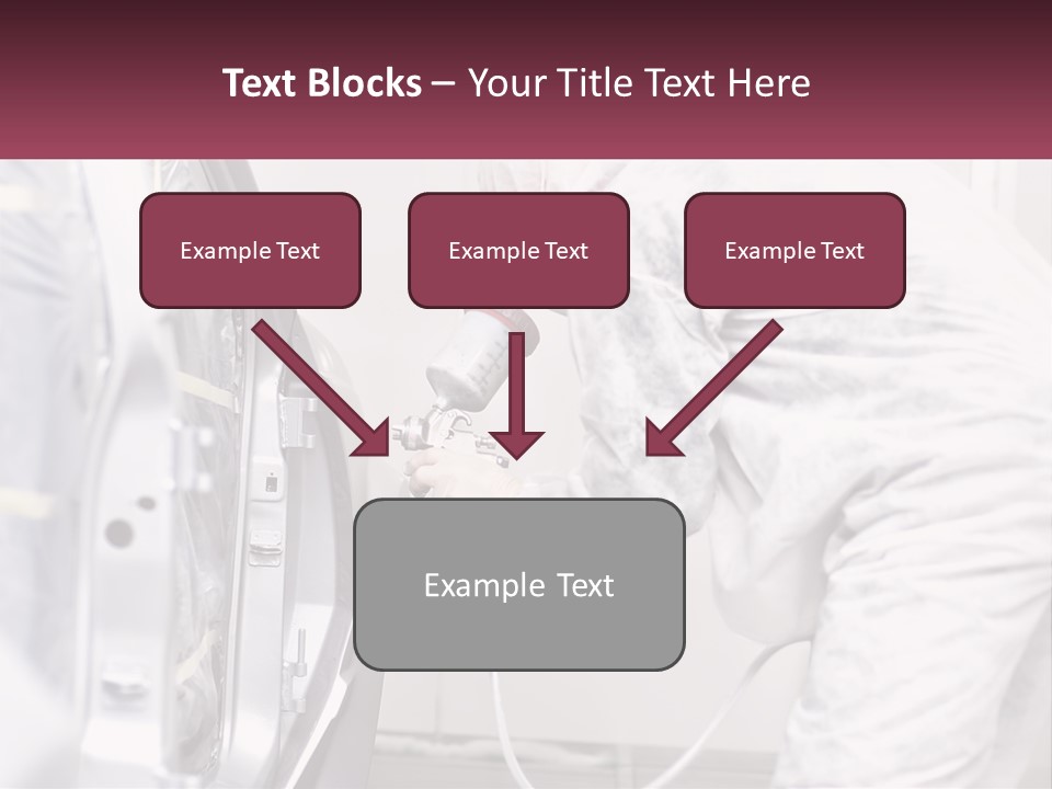 A Man In White Coveralls Spraying A Machine PowerPoint Template