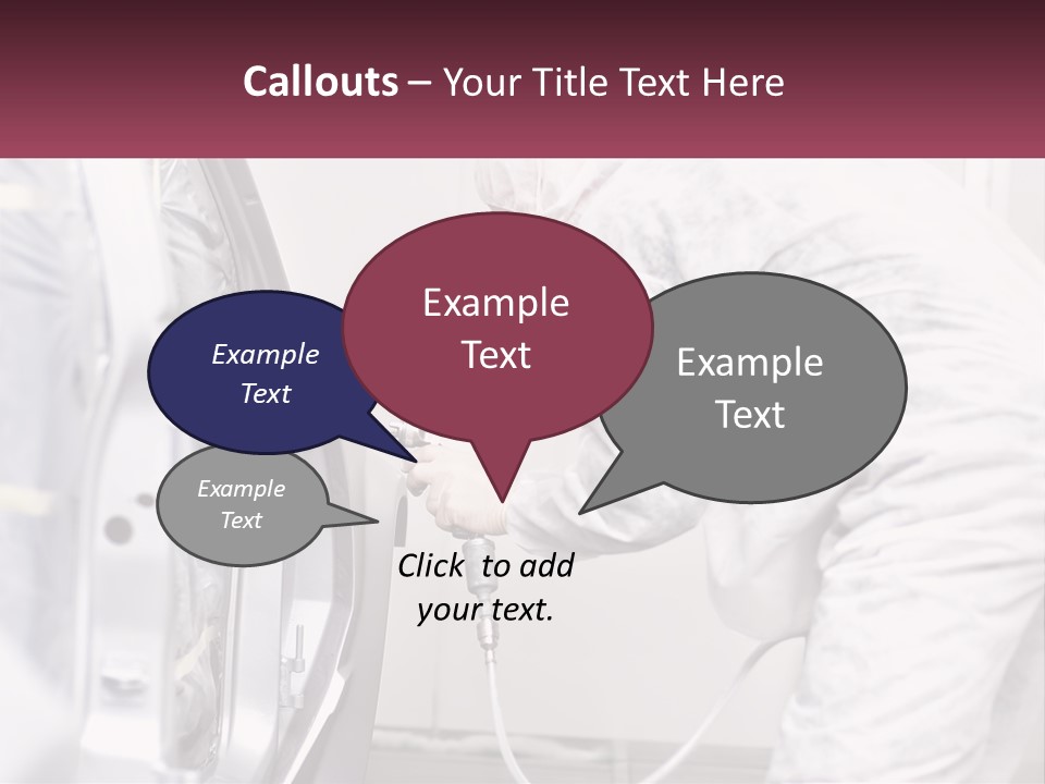 A Man In White Coveralls Spraying A Machine PowerPoint Template