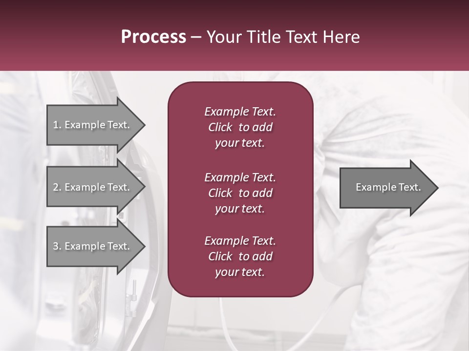 A Man In White Coveralls Spraying A Machine PowerPoint Template