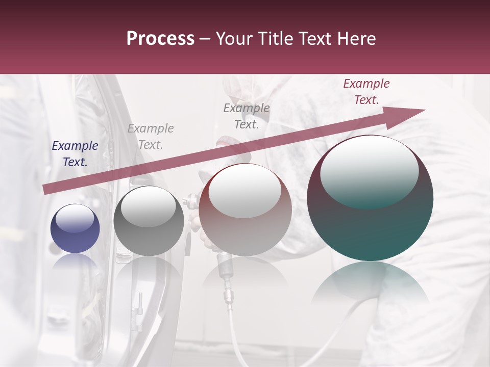 A Man In White Coveralls Spraying A Machine PowerPoint Template