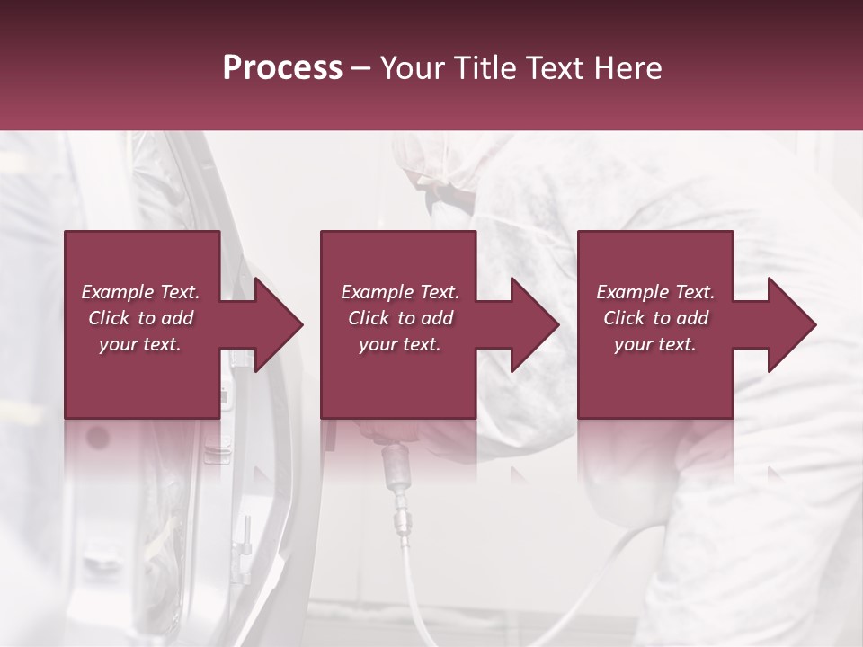 A Man In White Coveralls Spraying A Machine PowerPoint Template