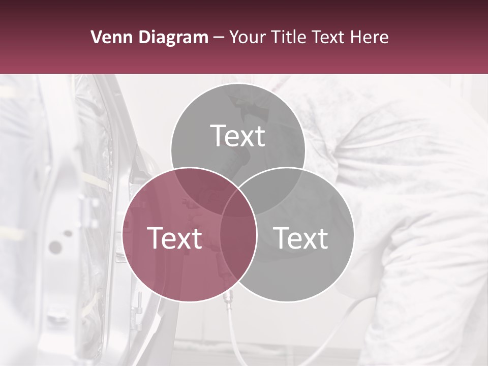A Man In White Coveralls Spraying A Machine PowerPoint Template