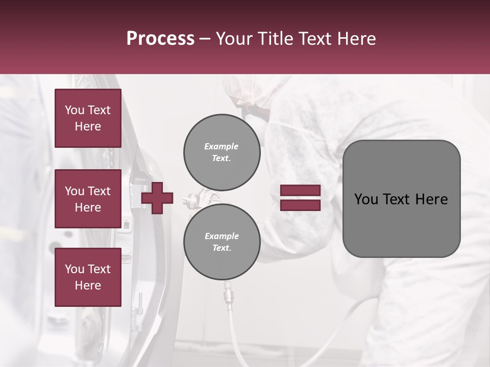 A Man In White Coveralls Spraying A Machine PowerPoint Template