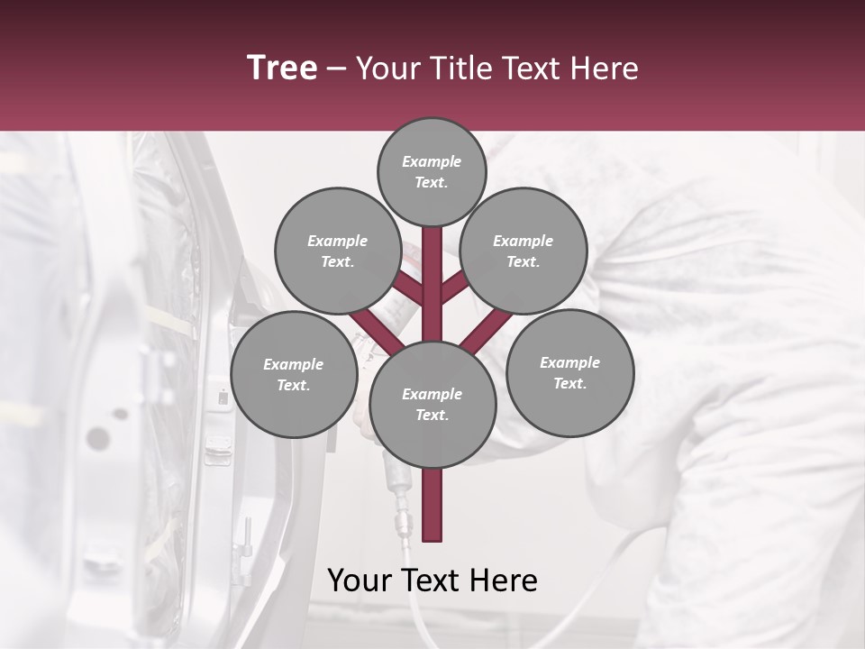 A Man In White Coveralls Spraying A Machine PowerPoint Template