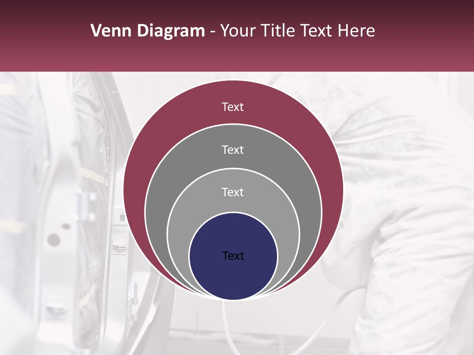 A Man In White Coveralls Spraying A Machine PowerPoint Template