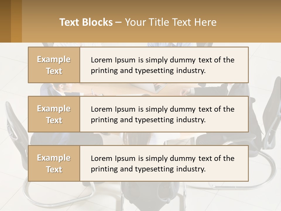 A Group Of People Sitting Around A Table With Laptops PowerPoint Template