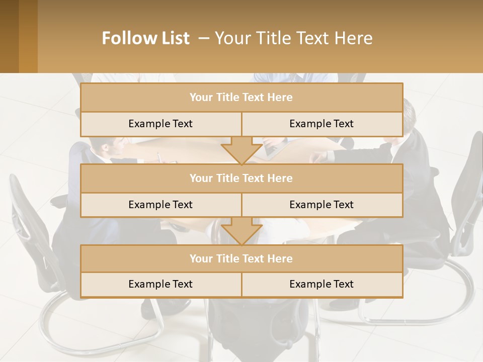 A Group Of People Sitting Around A Table With Laptops PowerPoint Template