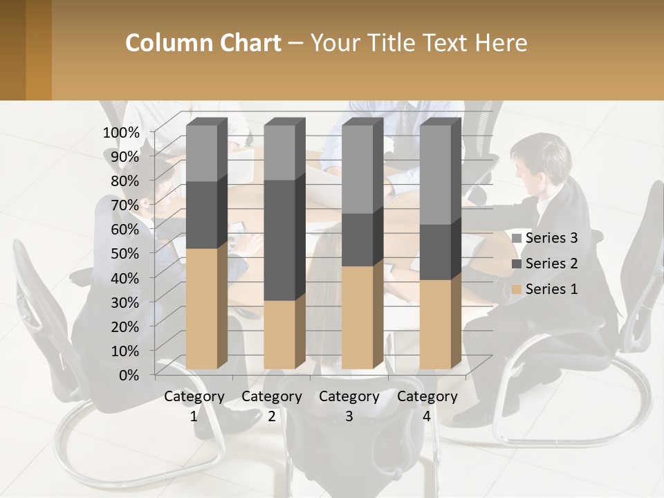 A Group Of People Sitting Around A Table With Laptops PowerPoint Template