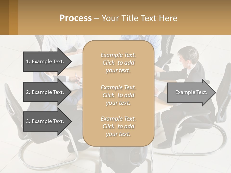 A Group Of People Sitting Around A Table With Laptops PowerPoint Template