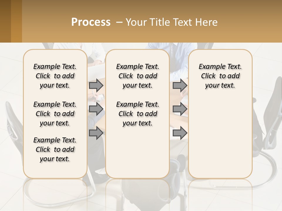 A Group Of People Sitting Around A Table With Laptops PowerPoint Template
