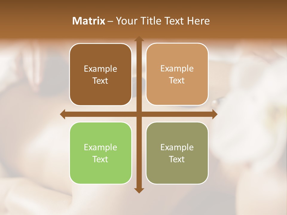 A Woman Getting A Back Massage At A Spa PowerPoint Template