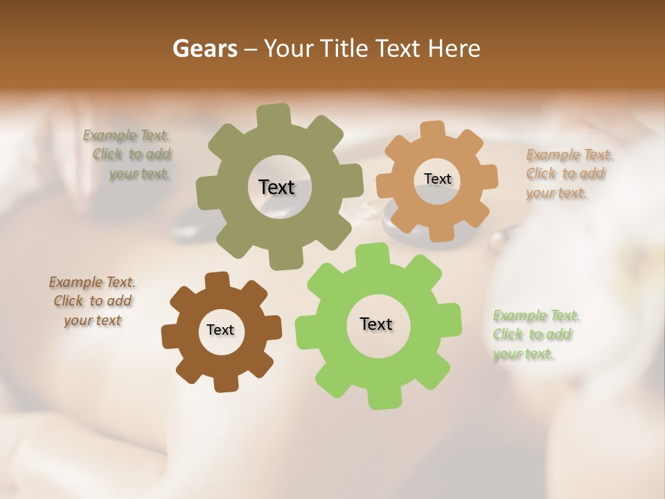 A Woman Getting A Back Massage At A Spa PowerPoint Template