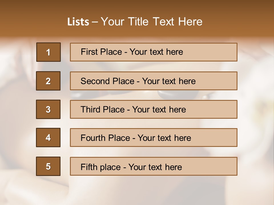 A Woman Getting A Back Massage At A Spa PowerPoint Template