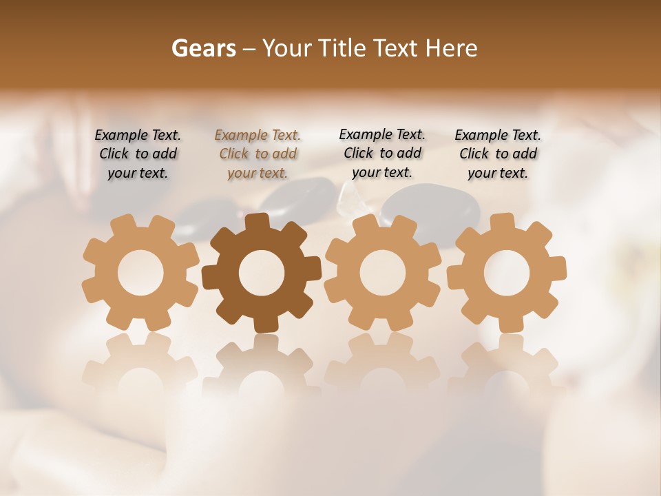 A Woman Getting A Back Massage At A Spa PowerPoint Template