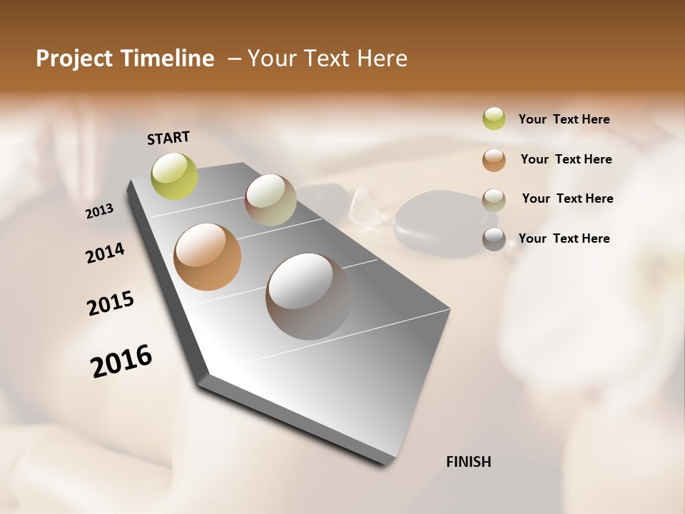 A Woman Getting A Back Massage At A Spa PowerPoint Template