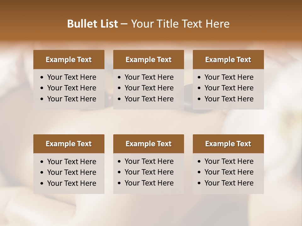 A Woman Getting A Back Massage At A Spa PowerPoint Template