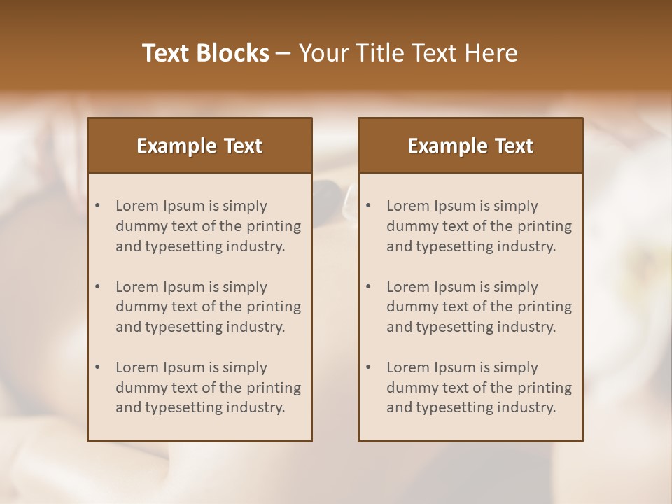 A Woman Getting A Back Massage At A Spa PowerPoint Template