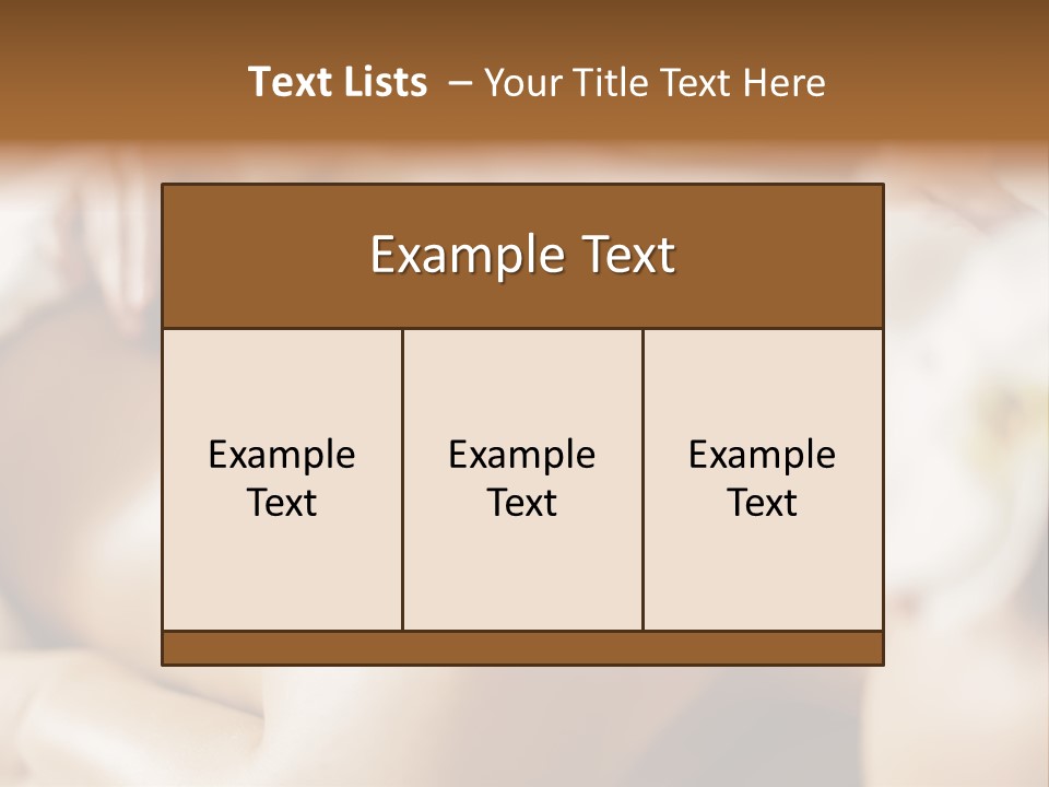 A Woman Getting A Back Massage At A Spa PowerPoint Template