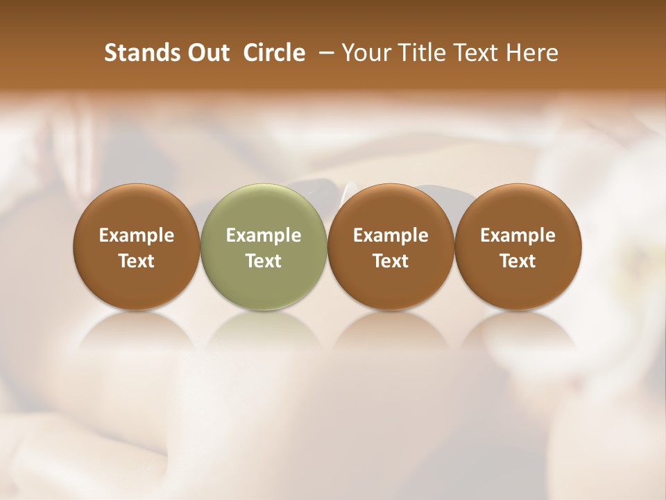 A Woman Getting A Back Massage At A Spa PowerPoint Template