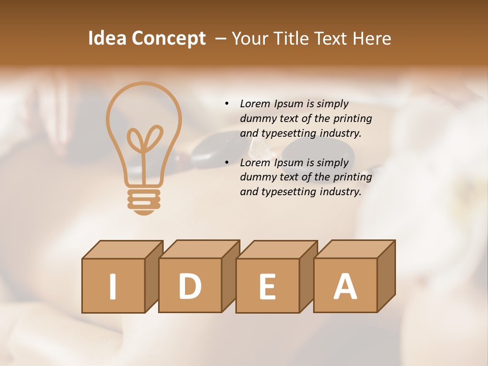 A Woman Getting A Back Massage At A Spa PowerPoint Template