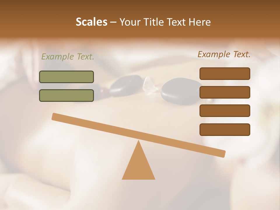 A Woman Getting A Back Massage At A Spa PowerPoint Template