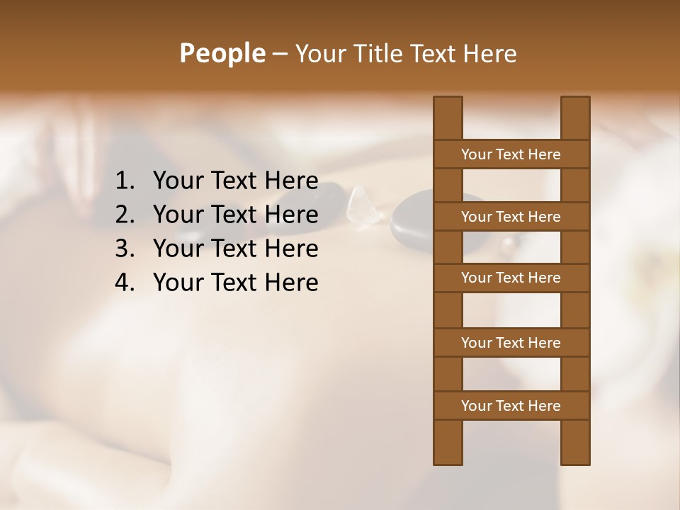 A Woman Getting A Back Massage At A Spa PowerPoint Template