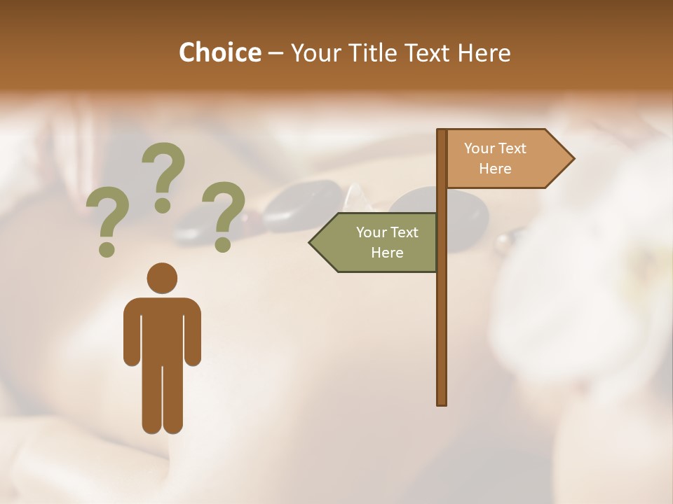 A Woman Getting A Back Massage At A Spa PowerPoint Template