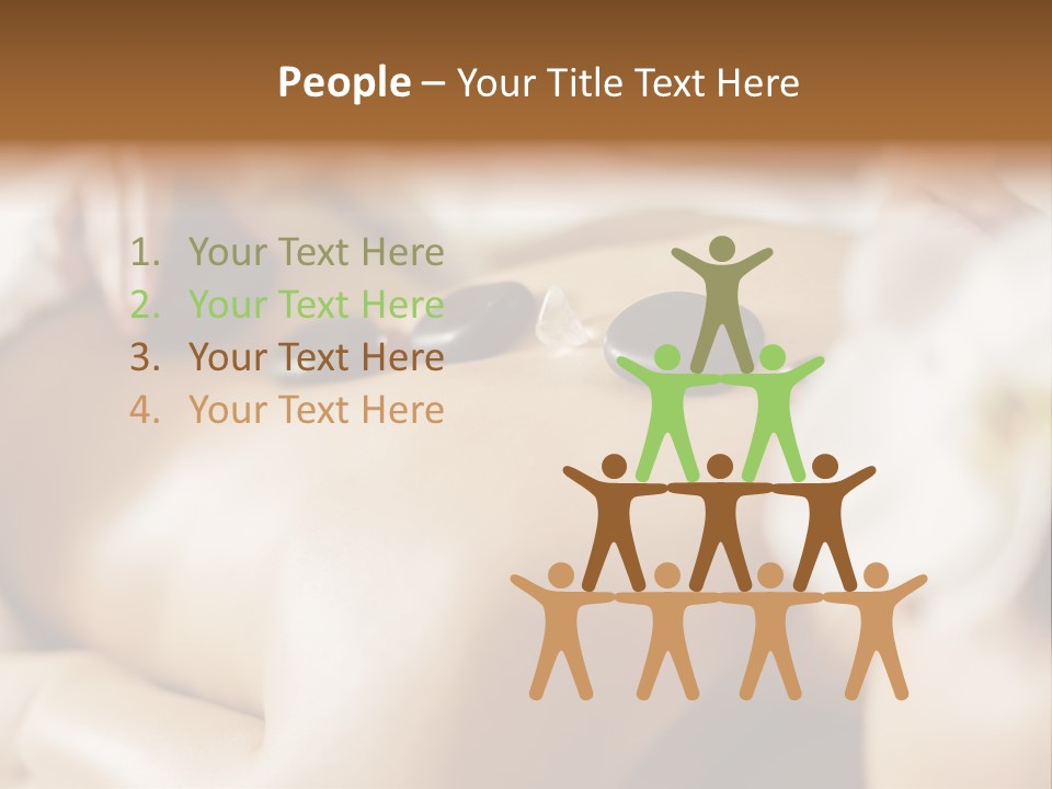 A Woman Getting A Back Massage At A Spa PowerPoint Template