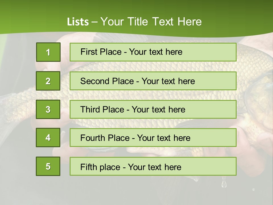 A Person Holding A Fish In Their Hands PowerPoint Template