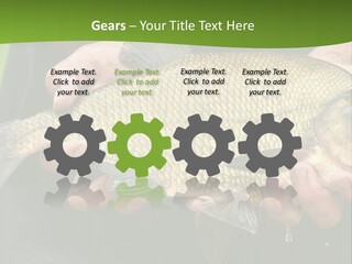 A Person Holding A Fish In Their Hands PowerPoint Template