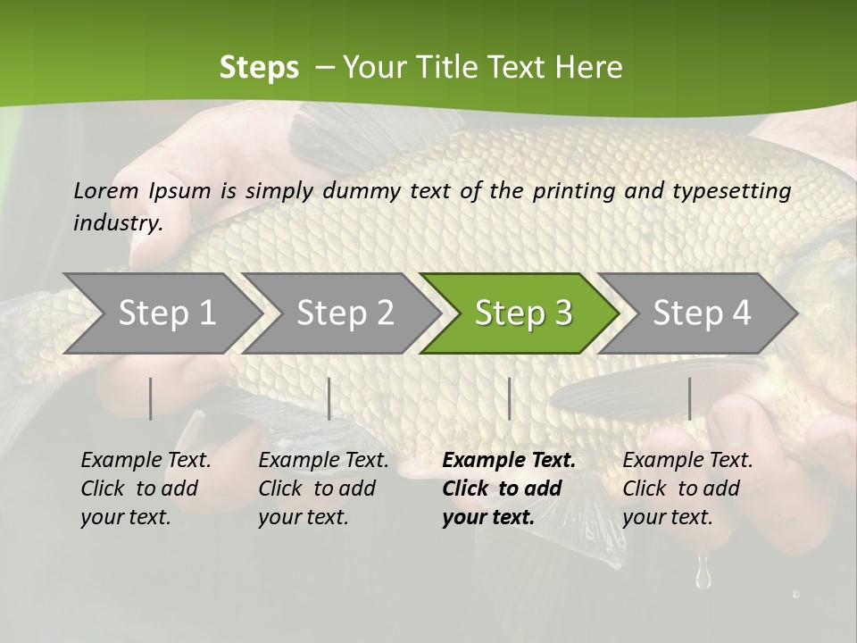 A Person Holding A Fish In Their Hands PowerPoint Template