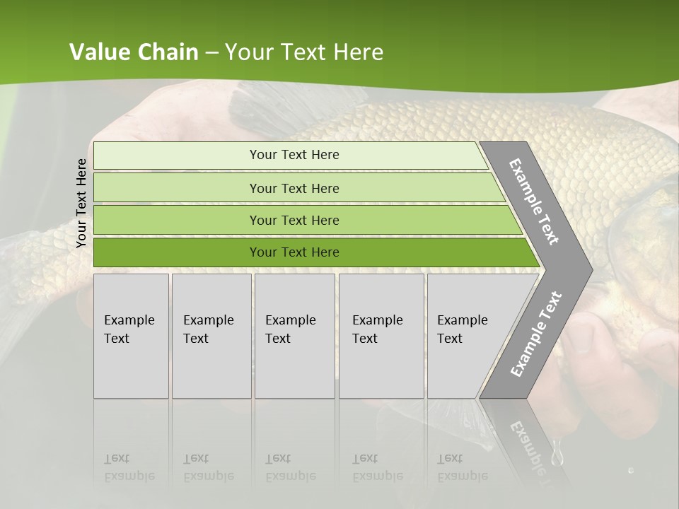 A Person Holding A Fish In Their Hands PowerPoint Template