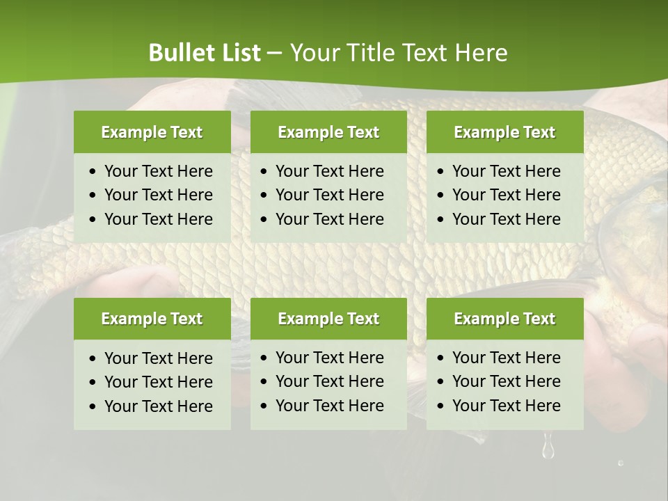 A Person Holding A Fish In Their Hands PowerPoint Template